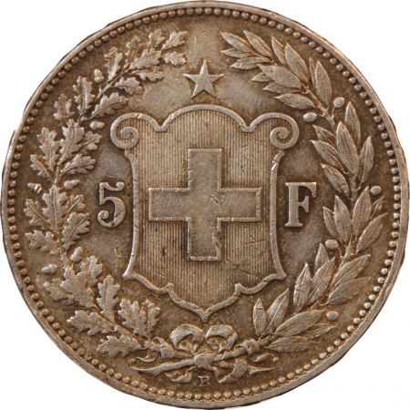 Suisse SUISSE - 5 FRANCS ARGENT 1908 B BERNE