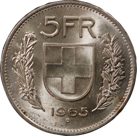 Suisse SUISSE - 5 FRANCS ARGENT 1965 BERNE
