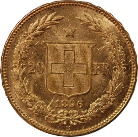 Suisse SUISSE, CONFEDERATION HELVETIQUE - 20 FRANCS OR 1896 B BERNE