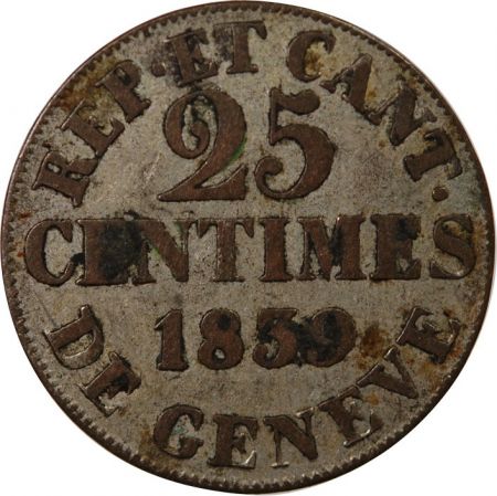 Suisse SUISSE  GENÈVE - 25 CENTIMES 1839