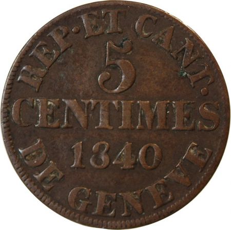 Suisse SUISSE  GENÈVE - 5 CENTIMES 1840