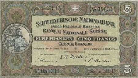 Suisse Suisse 5 Francs William Tell