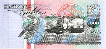 Suriname 1000 Gulden, Récolte - 1995 - Neuf - P.141 b
