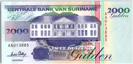 Suriname 2000 Gulden, Bucheron - 1995 - Neuf - P.142