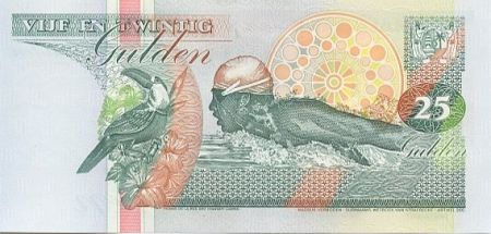 Suriname 25 Gulden, Anthony Neste (nageur) - 1998 - Neuf - P.138 d