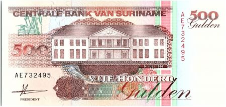 Suriname 500 Gulden, Forage petrolier - 1991 - Neuf - P.140