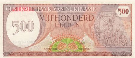 Suriname 500 Gulden Indépendance 1980 - 1982