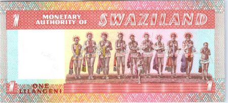 Swaziland 1 Lilangeni Roi Sobuzha II - Danseuses - 1974