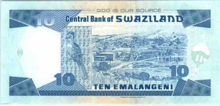 Swaziland 10 Emalangeni Roi Mswati III - Usine - 2006