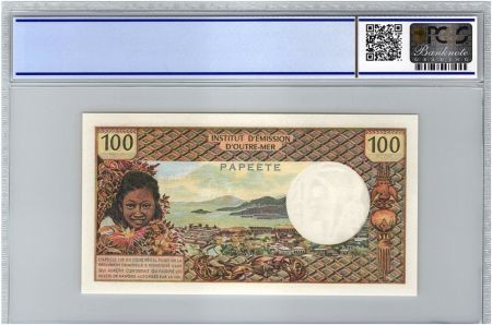 Tahiti 100 Francs Tahitienne - Série K.2 - PCGS UNC 66 OPQ