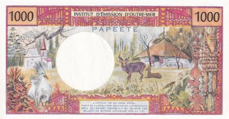 Tahiti 1000 Francs Tahitienne - Hibiscus - 1983 - W.3 - PNEUF - P.27c