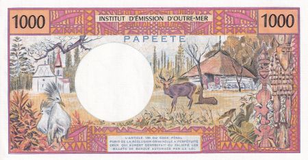 Tahiti 1000 Francs Tahitienne - Hibiscus - 1985 - X.010 - PNEUF - P.27d