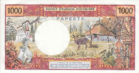 Tahiti 1000 Francs Tahitienne - Hibiscus - 1985 Série X.8