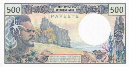 Tahiti 500 Francs Polynésien - Pirogue -  1985 - Série D.4 - NEUF - P.25d