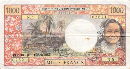 Tahiti TAHITI - 1000 FRANCS 1983 PAPEETE