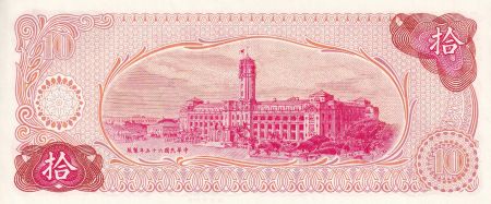 Taïwan 10 Nouveaux dollars - Sun-Yat Sen - 1976 - Série BS - P.1984