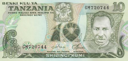 Tanzanie 10 Schillingi J. Nyerere - 1978