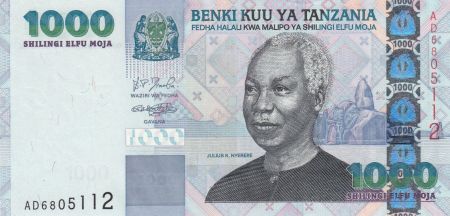 Tanzanie 1000 Schillingi 2003 - Julius Nyerere, Palais