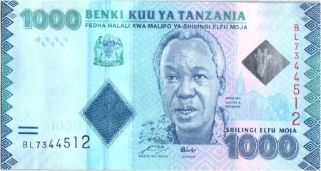 Tanzanie 1000 Schillingi Julius Nyerere - 2010