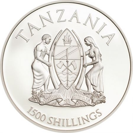 Tanzanie 1500 Shillings 2Oz Argent TANZANIE 2018 - Lion