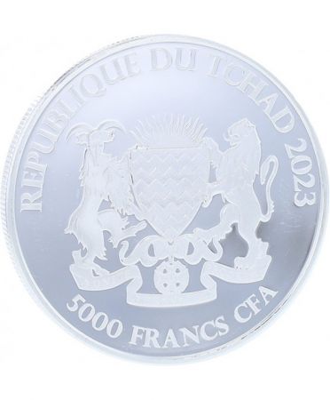Tchad DÉESSE EUROPA - 1 ONCE ARGENT 2023 TCHAD - 5000 FRANCS CFA