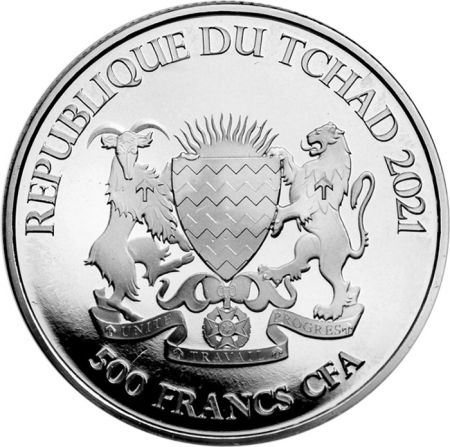 Tchad Le Saumon (animaux celtiques) - 1 once argent Tchad 2021