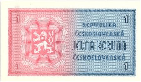Tchécoslovaquie 1 Koruna - Liberté - 1946