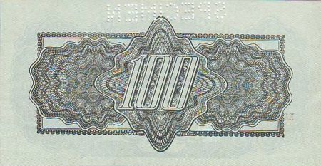 Tchécoslovaquie 100 Korun Vert