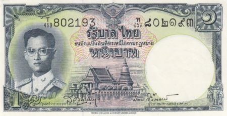Thaïlande 1 Baht Rama IX - 1955 - P.74d - p.SPL - Série T.469