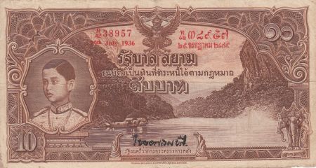 Thaïlande 100 Baht Roi Rama VIII - 29-07-1936 - Série N.42