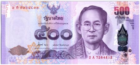 Thaïlande New3.2013 500 Baht, Rama IX