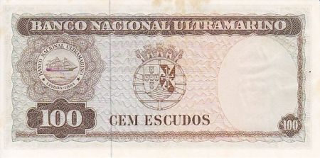 Timor 100 Escudos 1963 - Régulo D. Aleixo