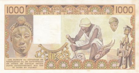 Togo 1000 Francs femme 1988 - Togo - Série J.006