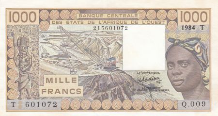 Togo 1000 Francs femme 1988 - Togo - Série Q.009