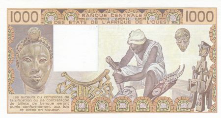 Togo 1000 Francs femme 1988 - Togo - Série X.018