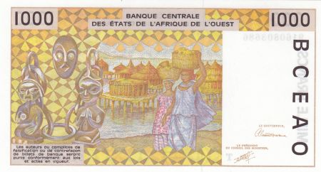Togo 1000 Francs femme 1991 - Togo