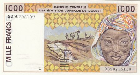 Togo 1000 Francs femme 1993 - Togo