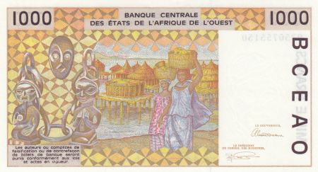 Togo 1000 Francs femme 1993 - Togo