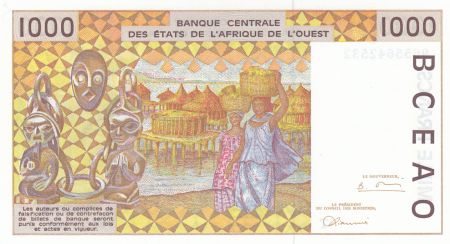 Togo 1000 Francs femme 1996 - Togo