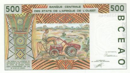 Togo 500 Francs homme 1991 - Togo