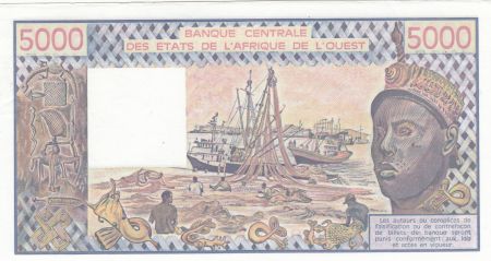 Togo 5000 Francs femme 1987 - Togo - Série J.10