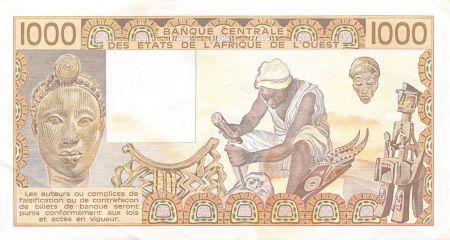 Togo BANQUE DES ETATS DE L\'AFRIQUE DE L\'OUEST  TOGO - 1000 FRANCS 1988 - TTB+