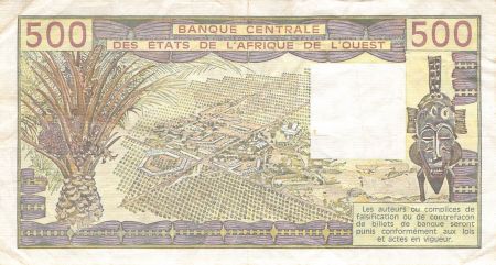 Togo BANQUE DES ETATS DE L\'AFRIQUE DE L\'OUEST  TOGO - 500 FRANCS 1987 - TB+
