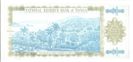 Tonga 1 Pa Anga  - Roi Taufa \'Ahau - Mer - Palmiers - 1992