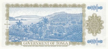 Tonga 1 Pa Anga 1982 - Roi Taufa \'Ahau - Mer - Palmiers
