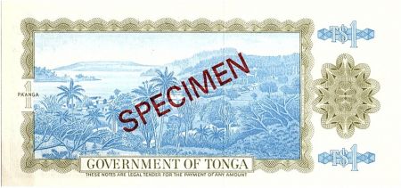 Tonga 1 Pa Anga Anga, Roi Taufa Ahau - Paysage - 1978 Specimen