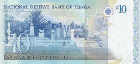 Tonga 10 Pa Anga - Roi Tupou V - 2008 - 2014