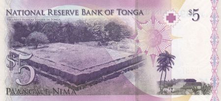Tonga 5 Pa Anga - Roi Tupou V - 2008 - Neuf - P.37