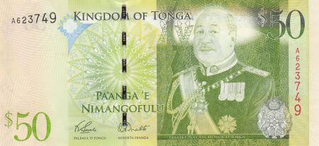 Tonga 50 Pa Anga - Roi Tupou V - 2008 - 2014