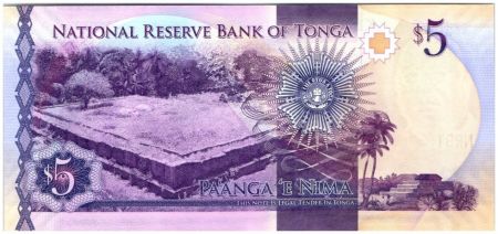 Tonga New2.2015 5 Pa Anga, Roi Pangike Pule Fakafonua - 2015